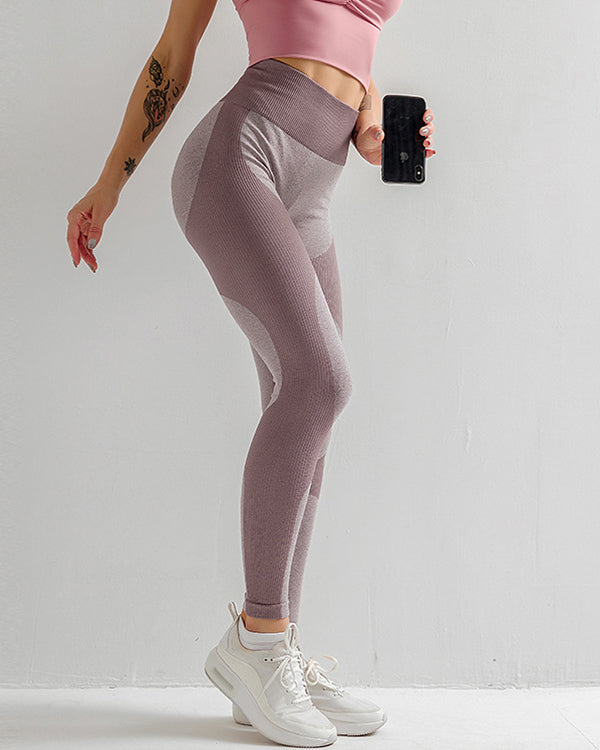 ColorBlock Seamless High Waisted Leggings