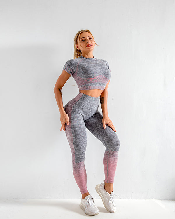 New Seamless ColorBlock Gym Sets