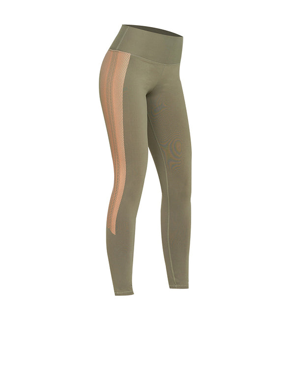 Side Bronzing High Wiasted Leggings