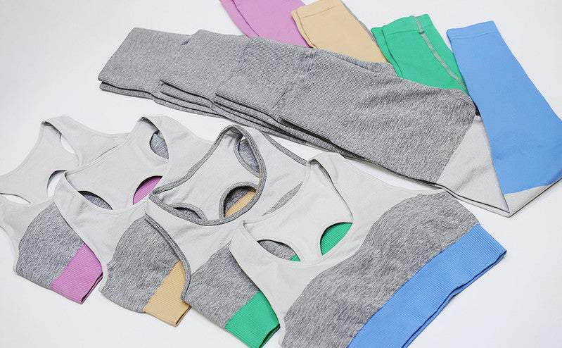 New Colorblock Seamless  Gym Sets