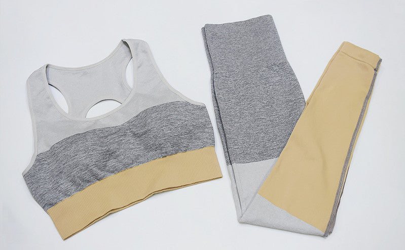 New Colorblock Seamless  Gym Sets