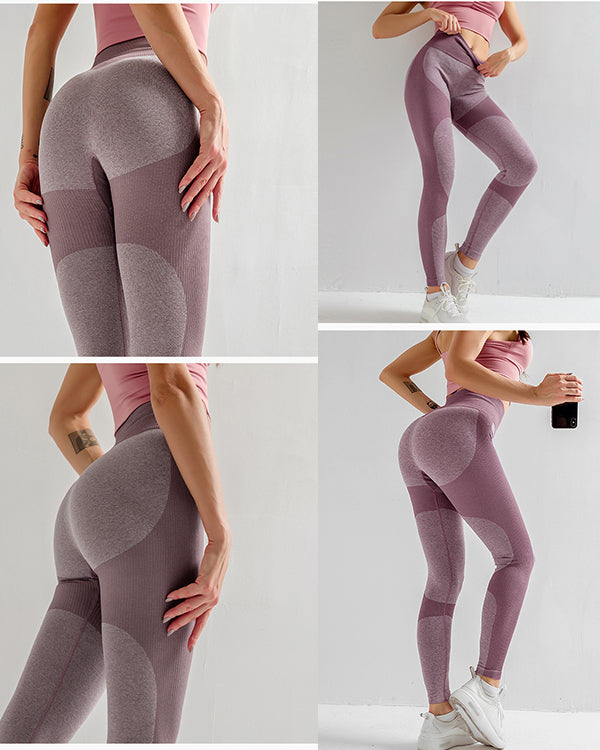 ColorBlock Seamless High Waisted Leggings