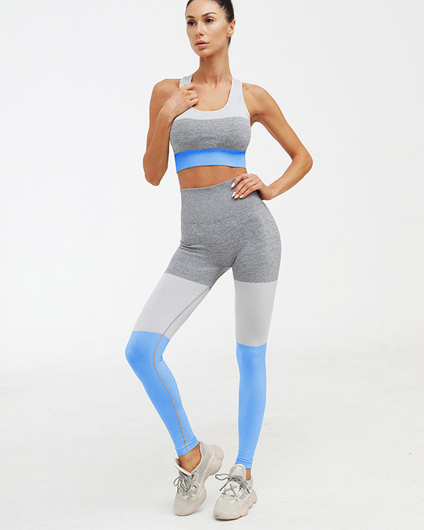 New Colorblock Seamless  Gym Sets