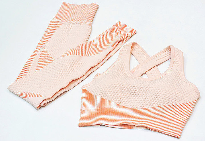 New Seamless Colorblock  Gym Sets