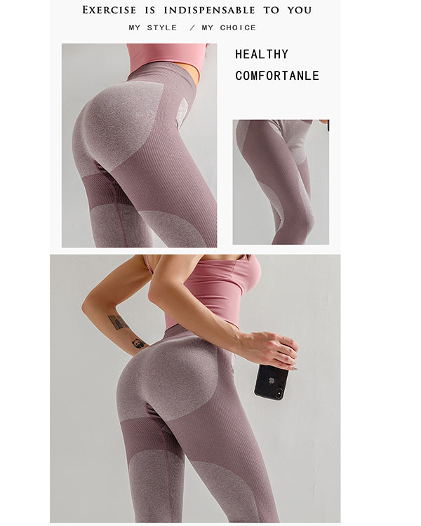 ColorBlock Seamless High Waisted Leggings