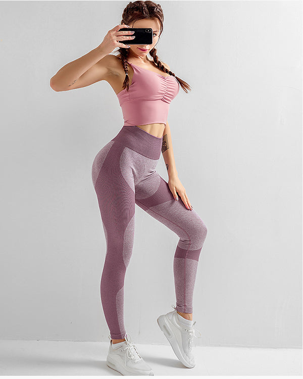 ColorBlock Seamless High Waisted Leggings