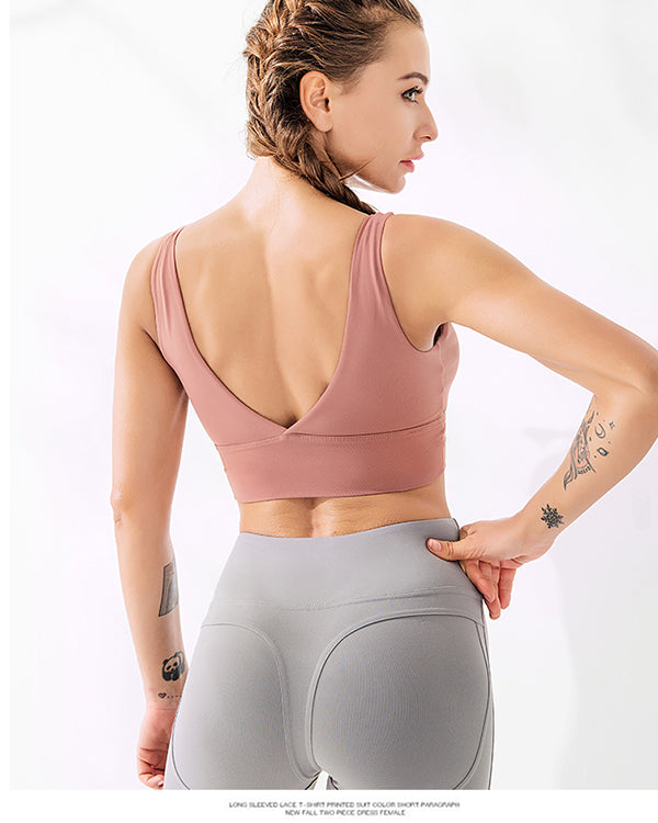 Deep V Back Sports Bras