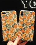 Vintage Yellow Floral Iphone Case