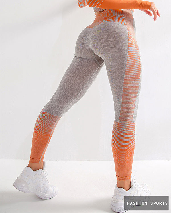Seamless ColorBlock High Waisted Leggings