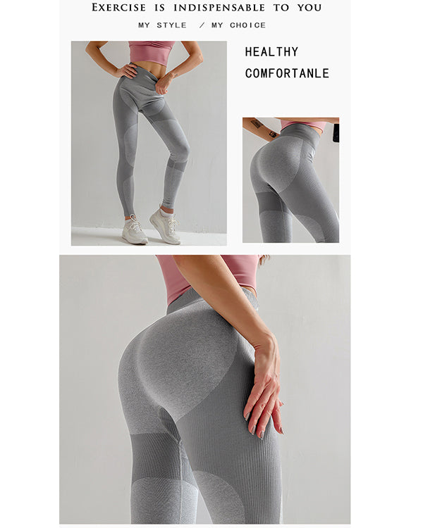 ColorBlock Seamless High Waisted Leggings