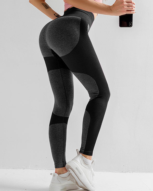 ColorBlock Seamless High Waisted Leggings